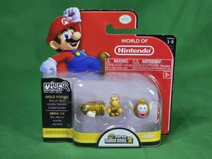 World of Nintendo Gold Series Bullet Bill Koopa Troopa Cheep Cheep Microland 1-3 - Imagen 1 de 6