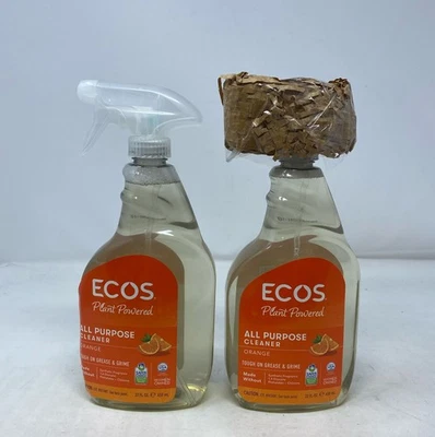 ECOS All Purpose Cleaner Spray, Orange, 22 fl oz 2-Pack - 1 Trigger + 1 Refill - Image 1 of 4