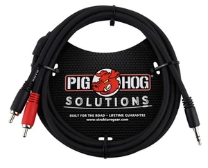 PB-S3R06 3.5 mm to Dual RCA (Male) Stereo Breakout Cable, 6 Feet - Bild 1 von 1