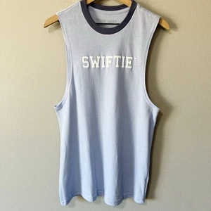 Taylor Swift offizielles Merch Swiftie Muskeltanktop hellblau Größe Small - Bild 1 von 6