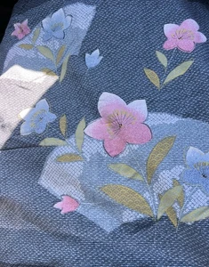Euro Pillow Sham Floral 100% Japanese Cotton Zip Orchidee Cottagecore 3PC seigaiha - Bild 1 von 7