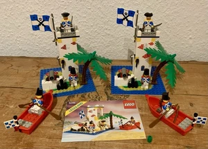 2x LEGO 6265 - Sabre Island Piraten Imperial Soldiers Blauröcke + 1 Bauanleitung - Bild 1 von 13