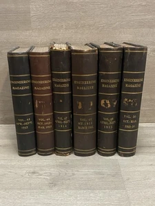 The Engineering Magazine, Devoted to Industrial Progress 1912-1916 (6) Volumes - Foto 1 di 24