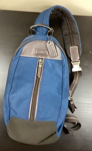 Coach Varick Nylon Leder Herren Unisex Sling Bag - Bild 1 von 7