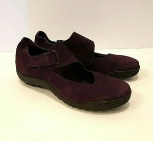 Arche LN Womens Size 37 or 6-6.5 PURPLE Suede Slip On/Strap Flat Comfort FRANCE - Picture 1 of 6