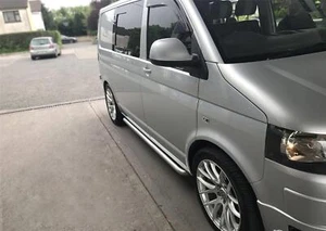 Barras laterales curvas para Renault Trafic LWB 2014-2022 acero inoxidable furgoneta tubo accesorios - Imagen 1 de 6