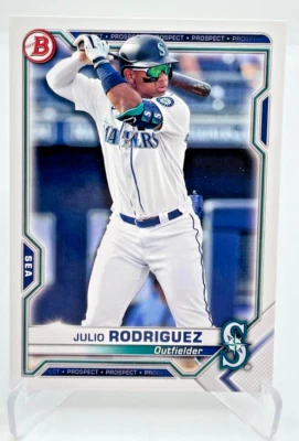 Julio Rodriguez 2021 Topps Bowman Base Prospect Card BP-86 Seattle Mariners - Image 1 of 2