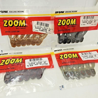 Zoom 2" Super Chunk Jr. Jig Trailers Paquete de 6 unidades 041 Tú eliges el color Foto 1 de 2