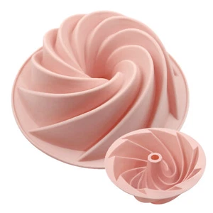 Single Swirl Cake Mould Cupcakes Muffin Cake Tin Silicone Baking Mold - Picture 1 of 9