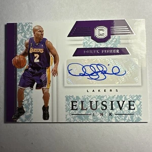 2018-19 Panini Cornerstones Elusive Ink 49/49 Derek Fisher #EI-DFS Auto Lakers - Picture 1 of 11