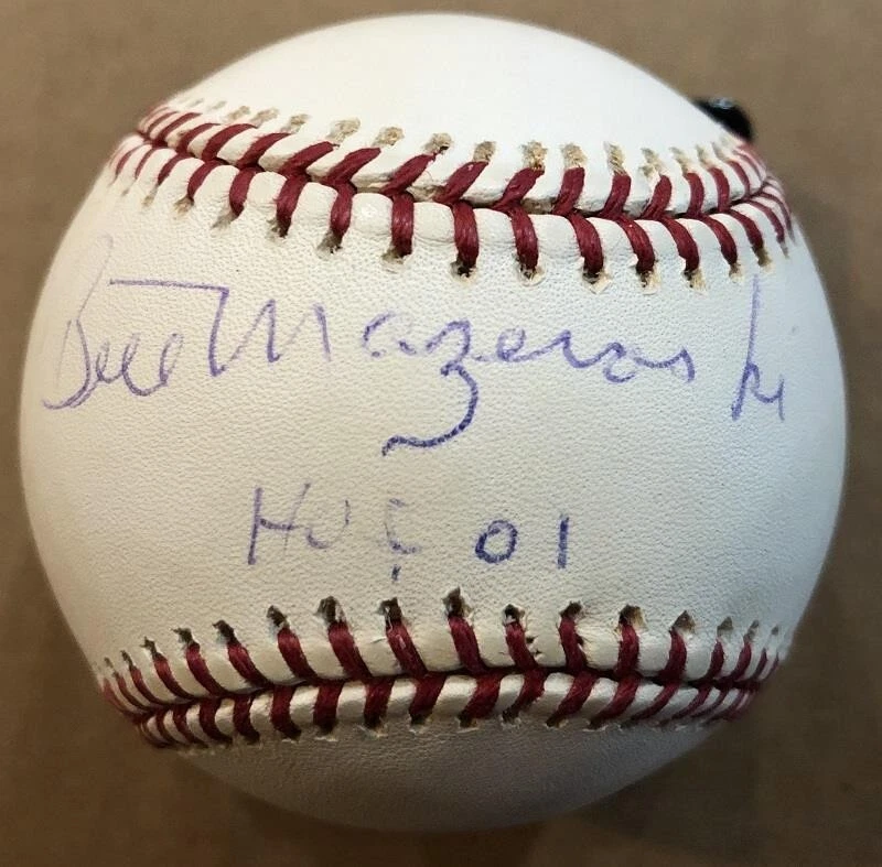 Bill Mazeroski Signed Autographed Official Major League (OML) Baseball - Image 1 of 1