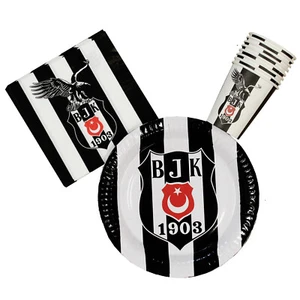 Besiktas Set Fiesta - Cumpleaños - Plato Taza Servilletas - 32 Piezas NUEVO - Imagen 1 de 8