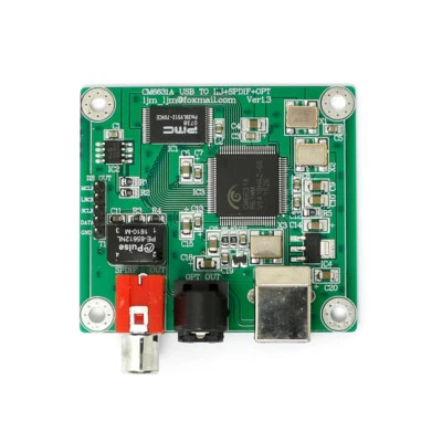 HiFi CM6631A 384KHZ to Coaxial Optical SPDIF Convertor DAC Board 32bit USB 2.0 L - Image 1 of 4