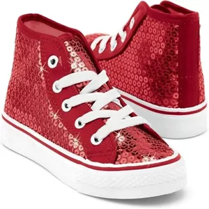 Balera Dance Girls High Top Sequin Sneakers - Picture 1 of 4