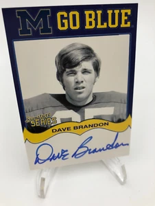 TK Legacy DAVE BRANDON AUTO Signed M GO BLUE MGB84 Card DOMINO'S PIZZA MICHIGAN - Picture 1 of 7