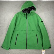 NEW Dockers Men's Hooded Water Resistant Rain Jacket Green XLarge MSRP: $140 NWT