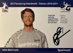 Orig. unterschriebene Autogrammkarte DAN BEUTLER SG Flensburg-Handewitt 2010/11 - Bild 1 von 2