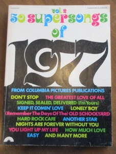 50 SuperSongs Of 1977 Vol 2 Songbook Piano Vocal Chords Columbia Pictures Vtg - Picture 1 of 13