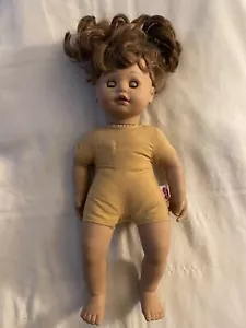 Adora bambola per bambini 16" capelli castani occhi marroni nuda in perfette condizioni - Foto 1 di 6