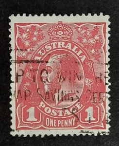 KGV 1d red G29 Carmine Pink with Starling Certificate - Picture 1 of 2