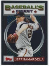 2020 Topps Finest Flashbacks #166 Jeff Samardzija - San Francisco Giants