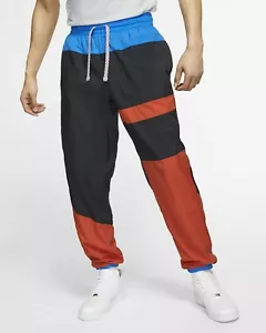 Nike Men's Flight Pants CN8512-010 Black/ Alpha Orange SIZE XL Retail $70.00 - Picture 1 of 3
