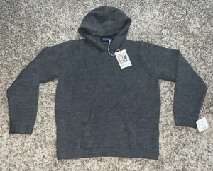 I PINCO PALLINO Sweater Hoodie Girls Yth 12 EURO Gray Wool Blend Made In Italy - Picture 1 of 19