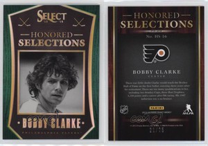 2013 Panini Select Honored Selections Green Prizms /25 Bobby Clarke #HS-16 HOF