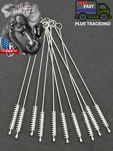 Paquete de 10 cepillos de limpieza de acero inoxidable y nailon para pipas de tabaco - Imagen 1 de 4