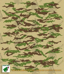 Tiger Stripes Camo High Heat Vinyl Stencil Kit 11"x13" (2) Sheets For Cerakote - Picture 1 of 5