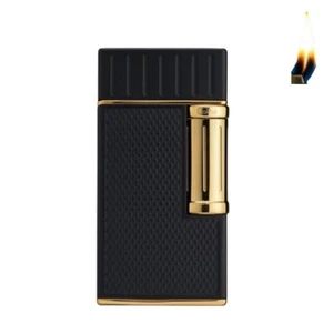 Colibri LI221C3 Lighter Julius Black + Gold - Picture 1 of 1
