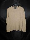 Pendleton Xl Brown Shetland Wool Sweater Crew Neck Pullover Washable Mens Xl