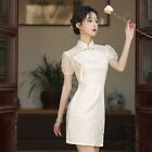 Embroidery Women Chi-pao Chinese Knot Button Qipao Dress  Ladies/Girl