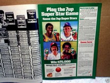 1981 7UP Magic Johnson,george brett,sugar ray leonard AD PRINT ONLY,mike schmidt