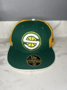 Sombrero ajustado de dos tonos Seattle SuperSonics vintage NBA New Era 59Fifty 7 1/2 para hombre - Imagen 1 de 7