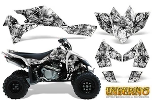 SUZUKI LT-R 450 LTR450 CREATORX GRAPHICS KIT DECALS INFERNO WHITE - Bild 1 von 1
