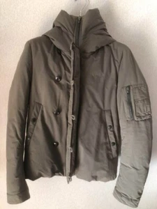 Kazuyuki Kumagai ATTACHMENT N2B Down Jacket Blouson Size M Khaki Grey Used - Picture 1 of 4