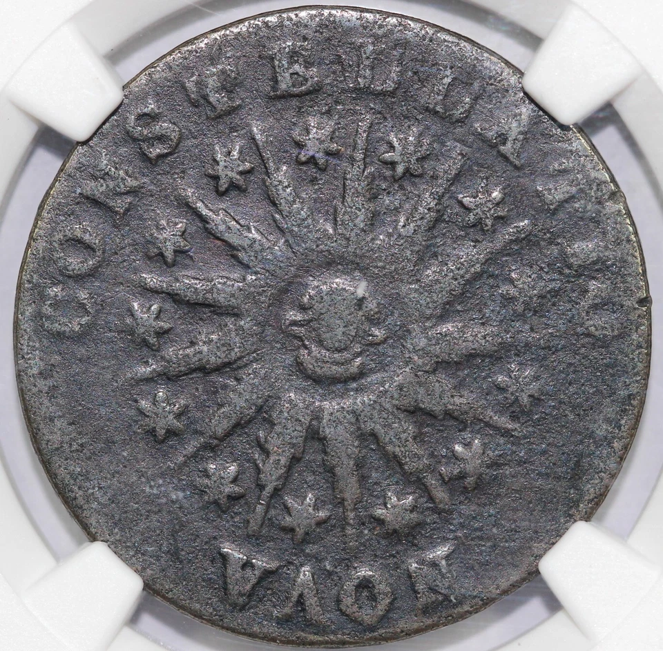 1785 Large Date Pointed Rays Nova Constellatio Copper NGC VF Details Env. Damage - Image 1 of 4