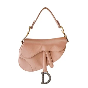 DIOR Mini Saddle Rose Satin Bag - Picture 1 of 21