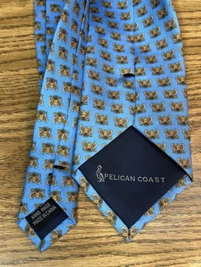Corbata Pelican Coast azul escarabajo nueva  - Imagen 1 de 5