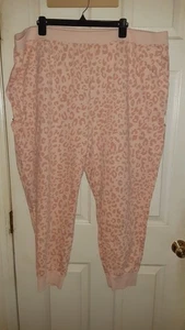 Denim & Co. Active Pull-On Strick Jogginghose Pfirsich Animal Print Größe 3X - Bild 1 von 8