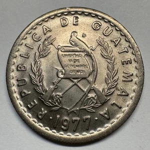 1977 Guatemala 10 Centavos - Coin #C-048 - Picture 1 of 2