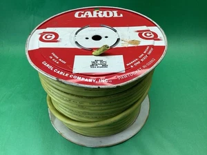 Carrete CAROL 250 ft 16/3 SOW-A 2035 Super Vu-Tron II amarillo chaqueta cable cable nuevo de stock - Imagen 1 de 4