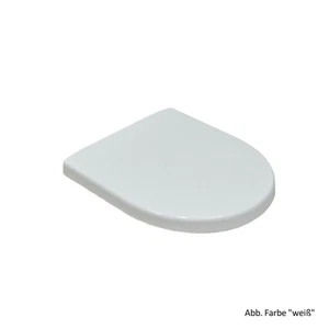 Geberit WC-Sitz Renova rund mit Deckel, Edelstahl-Scharniere, weiß, 573075000 - Bild 1 von 1