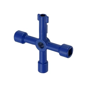 Zinklegierung 4 in 1 Universal Allzweckschlüssel für Mehrzweck, blau, Stil A - Bild 1 von 6