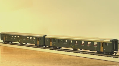 Roco 4239B + 4238B BLS EW Tipo II - 1ª y 2ª Clase Autocares Escala HO (SIN CAJA) Foto 1 de 4