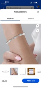 Brilliance Fine Jewelry 1/10 CT TW Diamond .925 Sterling Silver Bracelet NWT - Picture 1 of 10