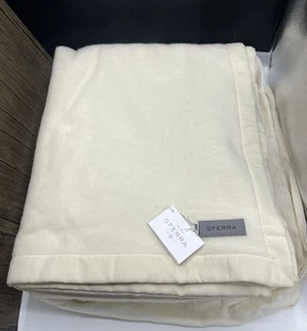 Sferra Savoy Full/Queen Blanket Pure 100% Cashmere 100X94” (Ivory) $2,888 New - Picture 1 of 11