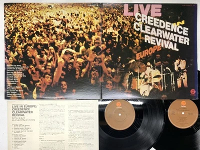 Creedence Clearwater Revival Live in Europe Japan LP [56667ER] - Image 1 of 2
