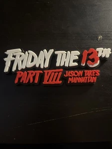 Friday The 13th Part 8 Jason Takes Manhattan 3d Logo - Picture 1 of 2